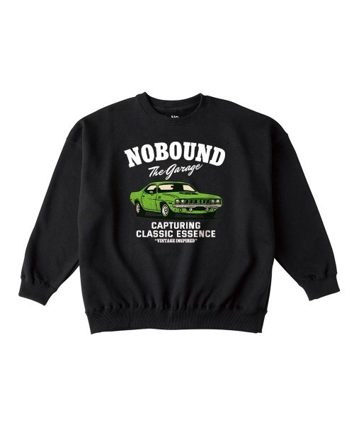 NOBOUND(ノーバウンド)の「NOBOUND(ノーバウンド) トレーナー メンズ スウェット ビッグシルエット クラシックカー 車 イラスト ロゴ プリント スウェットシャツ スエット プルオーバー トップス レディース ユニセックス(スウェット・メンズ・ホワイト/ブラック/サンドベージュ/ヘザーグレー・M/L/XL)」の1枚目の写真