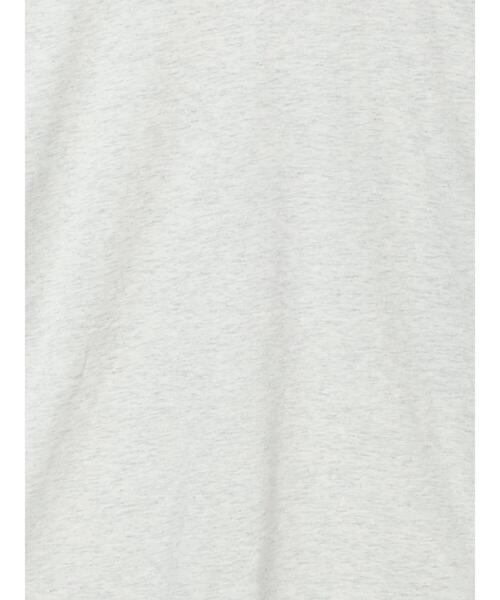 Samansa Mos2（サマンサ モスモス）の「レース付きロゴプリントロングTシャツ（Tシャツ/カットソー・レディース・クリーム/トップグレー/チャコールグレー・F）」の7枚目の写真