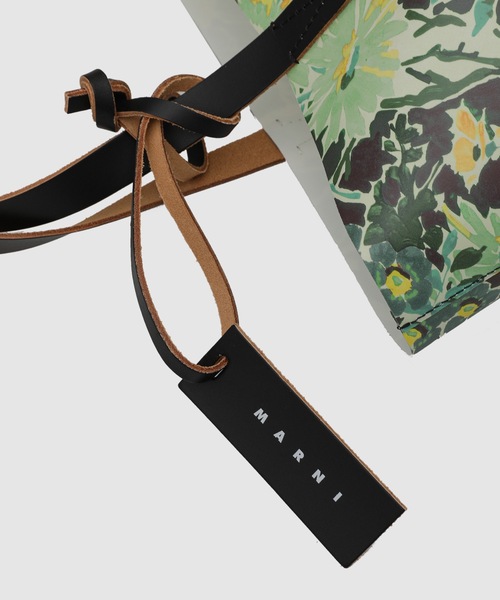 MARNI（マルニ）の「TRIBECA FLOWER / トートバッグ（トートバッグ・レディース・グリーン系/オレンジ系・ONE SIZE）」の4枚目の写真