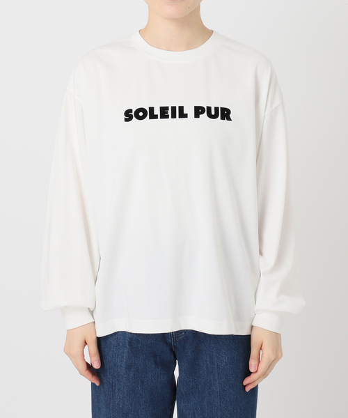 B.C STOCK(ベーセーストック)の「手洗い可 / フロッキープリントロゴロンTEE(Tシャツ/カットソー・レディース・ブラック/ホワイト・FREE)」の14枚目の写真