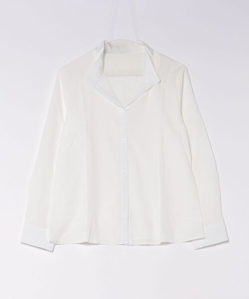 merrylatte(メリーラテ)の「Vネック 長袖シャツブラウス(シャツ/ブラウス・レディース・ホワイト・M/S)」の10枚目の写真