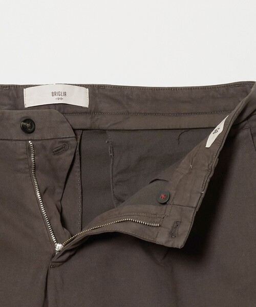 BRIGLIA 1949(ブリリア)の「<BRIGLIA 1949>TIBERIO/ツイル 1プリーツ パンツ(チノパンツ・メンズ・オフホワイト/モカ・46/48/50)」の8枚目の写真