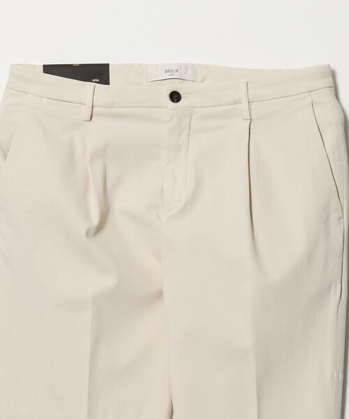 BRIGLIA 1949(ブリリア)の「<BRIGLIA 1949>TIBERIO/ツイル 1プリーツ パンツ(チノパンツ・メンズ・オフホワイト/モカ・46/48/50)」の12枚目の写真