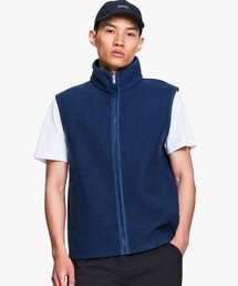 AIGLE（エーグル）の「ワンポイント刺繍ロゴ ウールブレンド ベスト T-KIT（その他アウター）」