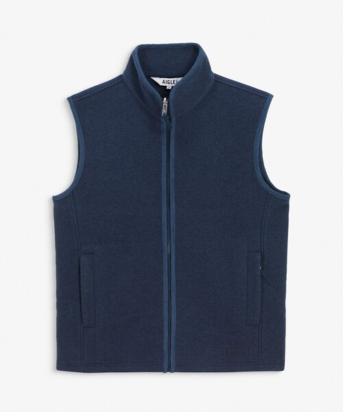 AIGLE(エーグル)の「ワンポイント刺繍ロゴ ウールブレンド ベスト T-KIT(その他アウター・メンズ・ダークグリーン/ネイビー・L/M)」の16枚目の写真