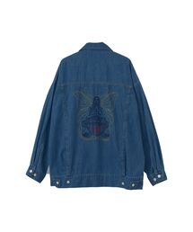HYSTERIC GLAMOUR | LEVITATED GIRL刺繍 オーバーデニムジャケット(デニムジャケット)