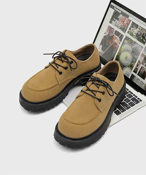 CALIFORNIA OUTFITTERS(カリフォルニア アウトフィッターズ)の「9B45-SZ スエードタッチ Uチップ ボリュームソール レースアップシューズ(その他シューズ・メンズ・ブラック/ベージュ/ブラウン・44/42/40)」の22枚目の写真