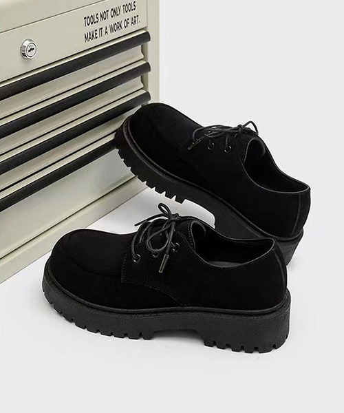 CALIFORNIA OUTFITTERS(カリフォルニア アウトフィッターズ)の「9B45-SZ スエードタッチ Uチップ ボリュームソール レースアップシューズ(その他シューズ・メンズ・ブラック/ベージュ/ブラウン・44/42/40)」の7枚目の写真