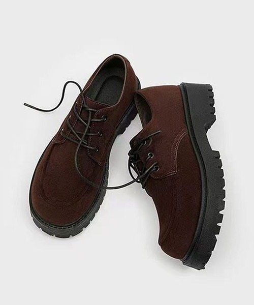 CALIFORNIA OUTFITTERS(カリフォルニア アウトフィッターズ)の「9B45-SZ スエードタッチ Uチップ ボリュームソール レースアップシューズ(その他シューズ・メンズ・ブラック/ベージュ/ブラウン・44/42/40)」の14枚目の写真