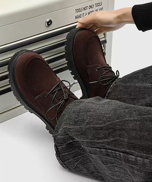 CALIFORNIA OUTFITTERS(カリフォルニア アウトフィッターズ)の「9B45-SZ スエードタッチ Uチップ ボリュームソール レースアップシューズ(その他シューズ・メンズ・ブラック/ベージュ/ブラウン・44/42/40)」の17枚目の写真