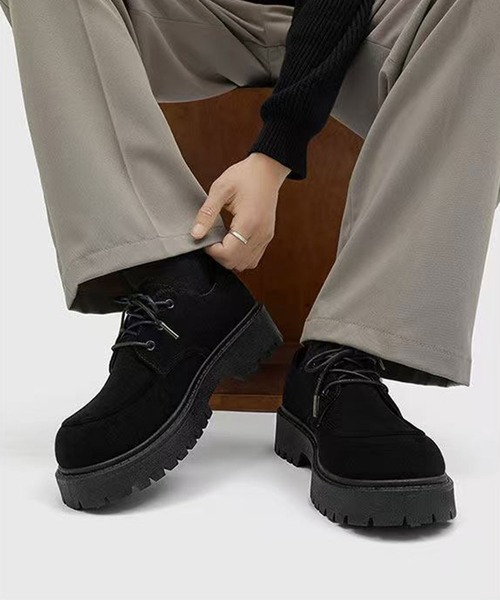 CALIFORNIA OUTFITTERS(カリフォルニア アウトフィッターズ)の「9B45-SZ スエードタッチ Uチップ ボリュームソール レースアップシューズ(その他シューズ・メンズ・ブラック/ベージュ/ブラウン・44/42/40)」の8枚目の写真