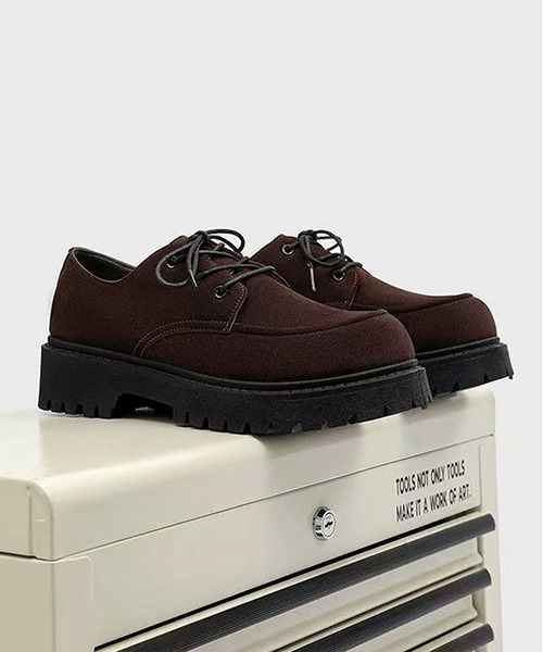 CALIFORNIA OUTFITTERS(カリフォルニア アウトフィッターズ)の「9B45-SZ スエードタッチ Uチップ ボリュームソール レースアップシューズ(その他シューズ・メンズ・ブラック/ベージュ/ブラウン・44/42/40)」の15枚目の写真
