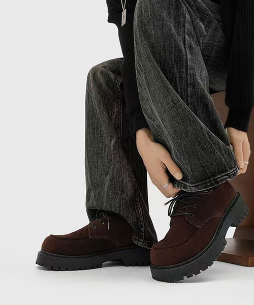 CALIFORNIA OUTFITTERS(カリフォルニア アウトフィッターズ)の「9B45-SZ スエードタッチ Uチップ ボリュームソール レースアップシューズ(その他シューズ・メンズ・ブラック/ベージュ/ブラウン・44/42/40)」の18枚目の写真