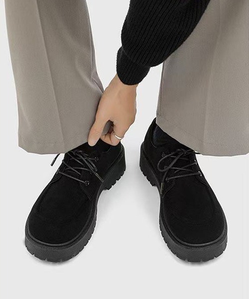 CALIFORNIA OUTFITTERS(カリフォルニア アウトフィッターズ)の「9B45-SZ スエードタッチ Uチップ ボリュームソール レースアップシューズ(その他シューズ・メンズ・ブラック/ベージュ/ブラウン・44/42/40)」の9枚目の写真