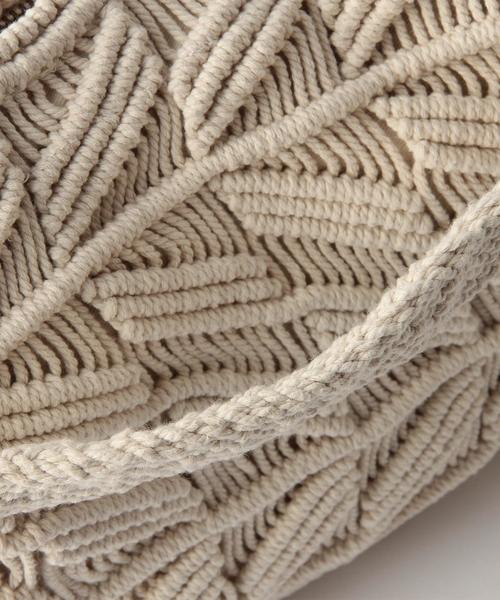 NE QUITTEZ PAS!(ヌキテパ)の「ne Quittez pasマクラメクラッチバッグ/n/Q/p MACRAME CLT(クラッチバッグ・レディース・オフホワイト・フリー)」の6枚目の写真