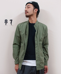 Burner | 【BURNER SELECT】ミリタリーブロードバンドカラーロングシャツ(シャツ/ブラウス)