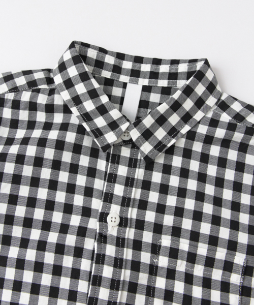URBAN RESEARCH DOORS(アーバンリサーチドアーズ)の「FORK&SPOON Gingham Basic SH(シャツ/ブラウス・キッズ・ブラック/グレー・105/90/120)」の3枚目の写真