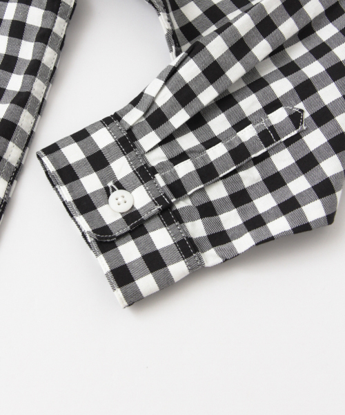 URBAN RESEARCH DOORS(アーバンリサーチドアーズ)の「FORK&SPOON Gingham Basic SH(シャツ/ブラウス・キッズ・ブラック/グレー・105/90/120)」の6枚目の写真