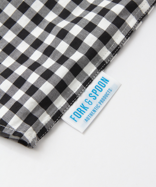 URBAN RESEARCH DOORS(アーバンリサーチドアーズ)の「FORK&SPOON Gingham Basic SH(シャツ/ブラウス・キッズ・ブラック/グレー・105/90/120)」の7枚目の写真