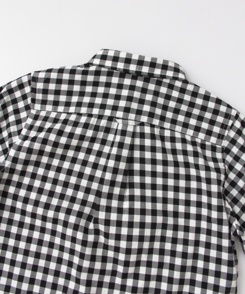 URBAN RESEARCH DOORS(アーバンリサーチドアーズ)の「FORK&SPOON Gingham Basic SH(シャツ/ブラウス・キッズ・ブラック/グレー・105/90/120)」の9枚目の写真