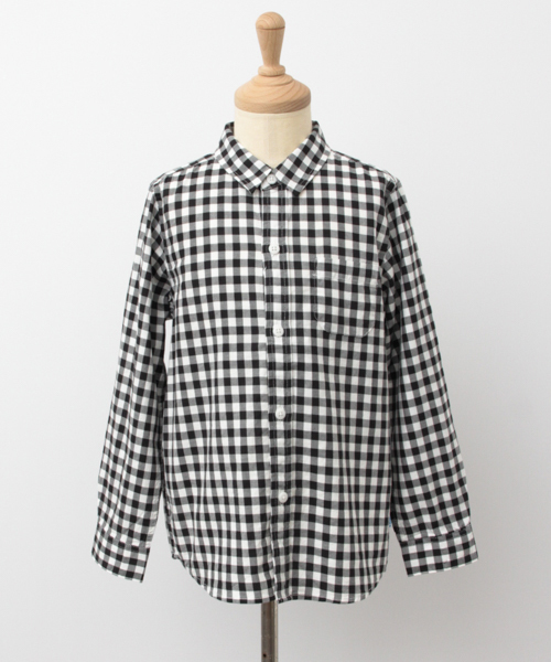 URBAN RESEARCH DOORS(アーバンリサーチドアーズ)の「FORK&SPOON Gingham Basic SH(シャツ/ブラウス・キッズ・ブラック/グレー・105/90/120)」の10枚目の写真