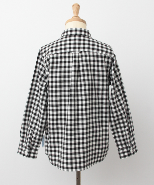 URBAN RESEARCH DOORS(アーバンリサーチドアーズ)の「FORK&SPOON Gingham Basic SH(シャツ/ブラウス・キッズ・ブラック/グレー・105/90/120)」の12枚目の写真