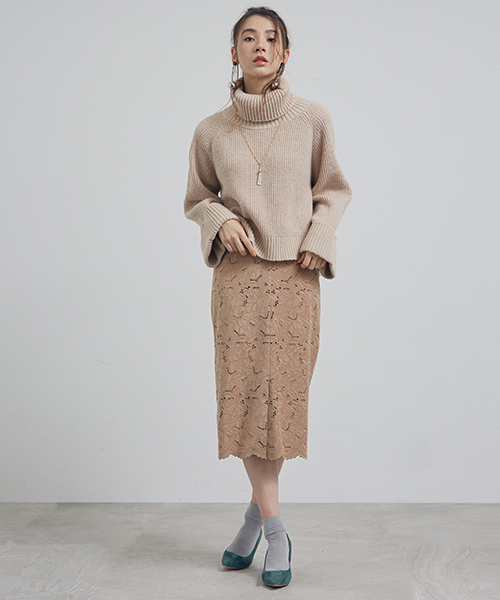 UNITED TOKYO(ユナイテッドトウキョウ)の「ワイドスリーブニットプルオーバー(ニット/セーター・レディース・ブラウン/グレー/アイボリー・FREE)」の11枚目の写真