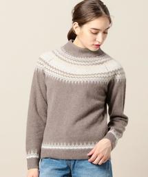 BEAUTY&YOUTH UNITED ARROWS | BY ラウンドジャカード モックネックニット(ニット/セーター)