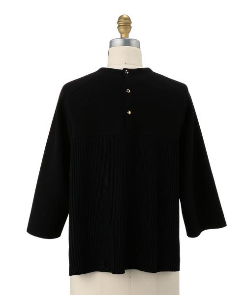 Drawer（ドゥロワー）の「D RT1 SI BACKPLTS TOPS（ニット/セーター・レディース・オフホワイト/ブラック・1/2）」の9枚目の写真