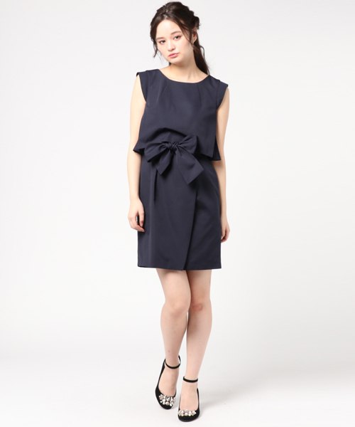 JILL by JILL STUART（ジルバイジルスチュアート）の「PLEATED COCOON DRESS（ワンピース・レディース・ブルー/ネイビー/ピンク・MEDIUM/SMALL）」の13枚目の写真