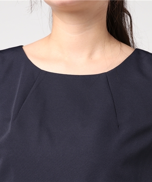 JILL by JILL STUART（ジルバイジルスチュアート）の「PLEATED COCOON DRESS（ワンピース・レディース・ブルー/ネイビー/ピンク・MEDIUM/SMALL）」の4枚目の写真