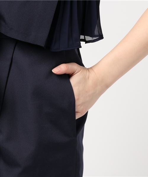 JILL by JILL STUART（ジルバイジルスチュアート）の「PLEATED COCOON DRESS（ワンピース・レディース・ブルー/ネイビー/ピンク・MEDIUM/SMALL）」の6枚目の写真