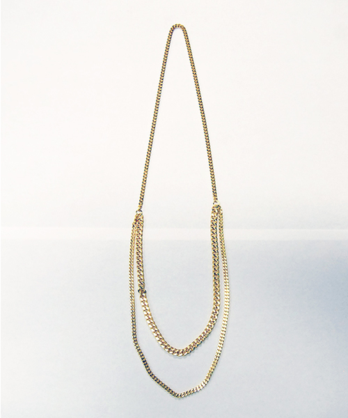 Request（リクエスト）の「【REQUEST】 チェーン ロングネックレス（ネックレス・メンズ・シルバー/ゴールド/ガンメタ・ONE SIZE）」の4枚目の写真