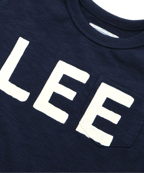 apres les cours（アプレレクール）の「LEE袖ポケットTシャツ（Tシャツ/カットソー・キッズ・ネイビー/オフホワイト・80/90/100/110/130/140/120）」の8枚目の写真