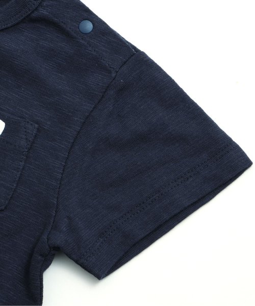 apres les cours（アプレレクール）の「LEE袖ポケットTシャツ（Tシャツ/カットソー・キッズ・ネイビー/オフホワイト・80/90/100/110/130/140/120）」の10枚目の写真