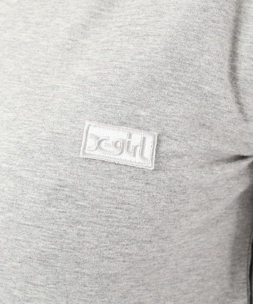 X-girl（エックスガール）の「BASIC H/S TEE（Tシャツ/カットソー・レディース・ホワイト/ブラック/アッシュグレー/ピンク・1/2）」の7枚目の写真