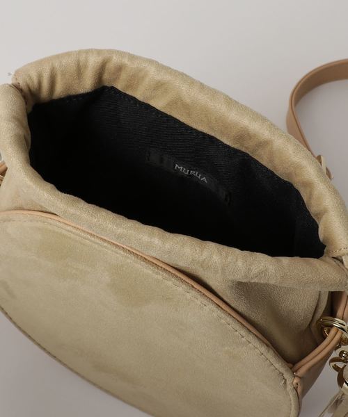 MURUA（ムルーア）の「ラウンド2Way BAG（ハンドバッグ・レディース・ブラック/ピンク/アイボリー・FREE）」の6枚目の写真