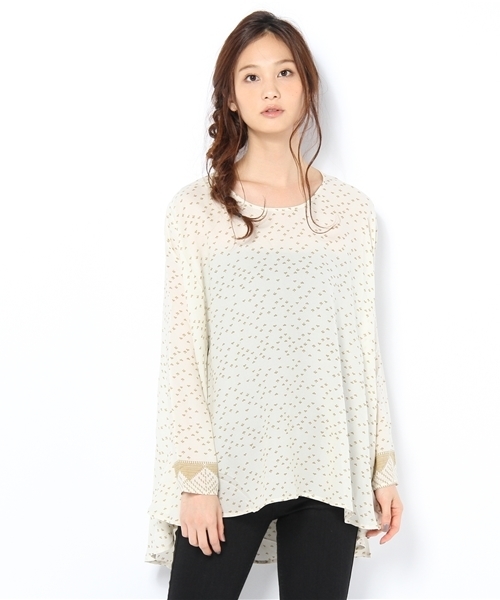 NANO universe(ナノユニバース)の「MES DEMOISELLES/Elza TOPS(シャツ/ブラウス・レディース・ホワイト/ブラック・36)」の2枚目の写真