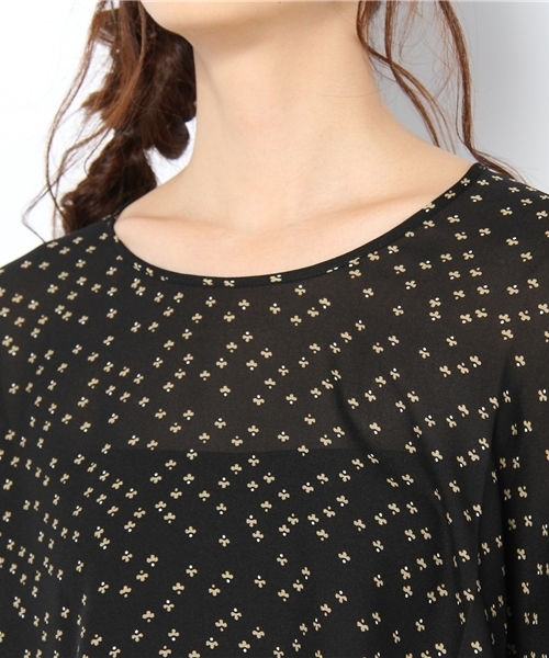 NANO universe(ナノユニバース)の「MES DEMOISELLES/Elza TOPS(シャツ/ブラウス・レディース・ホワイト/ブラック・36)」の5枚目の写真