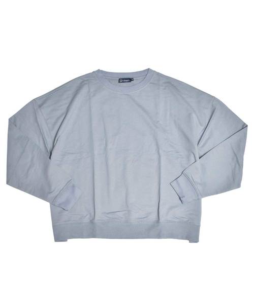 MinoriTY（マイノリティ）の「ビッグシルエットクルーネック長袖スウェット トレーナー ルーズ（スウェット・メンズ・ホワイト/ブラック/ベージュ/杢グレー/ブルーグレー/カーキ/ピンク/ブルー系その他/ホワイト×ブラック/ホワイト×ブルー/ホワイト×グレー・L/M）」の21枚目の写真