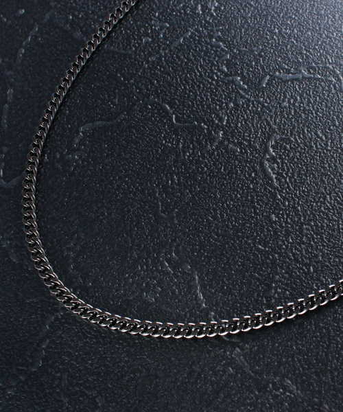 EMMA CLOTHES（エマクローズ）の「シングルチェーンネックレス Silver/Black 2019（ネックレス・メンズ・ブラック/シルバー/ブラック系その他/シルバー系その他・FREE）」の9枚目の写真