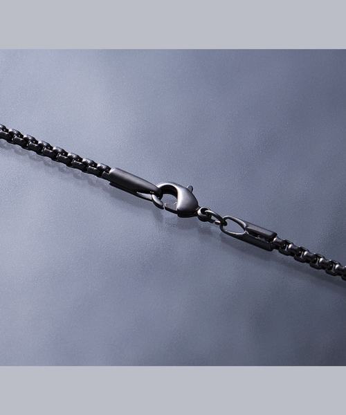 EMMA CLOTHES（エマクローズ）の「シングルチェーンネックレス Silver/Black 2019（ネックレス・メンズ・ブラック/シルバー/ブラック系その他/シルバー系その他・FREE）」の8枚目の写真