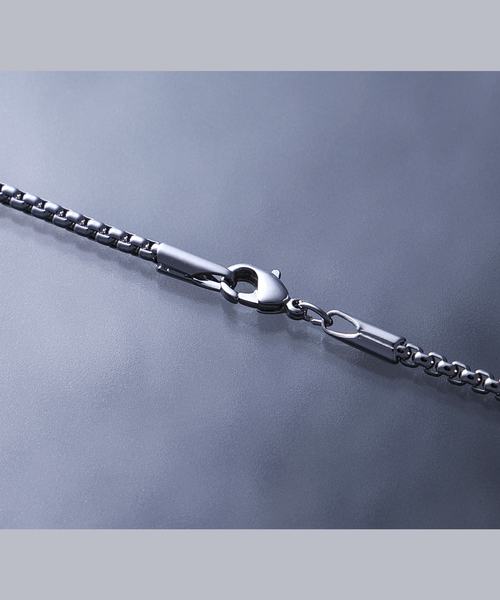 EMMA CLOTHES（エマクローズ）の「シングルチェーンネックレス Silver/Black 2019（ネックレス・メンズ・ブラック/シルバー/ブラック系その他/シルバー系その他・FREE）」の7枚目の写真