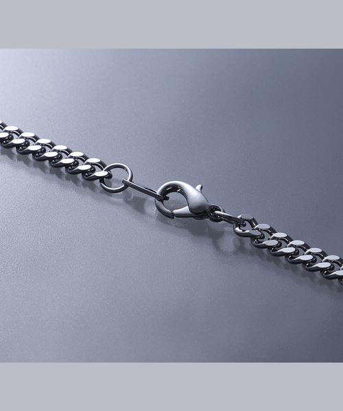 EMMA CLOTHES（エマクローズ）の「シングルチェーンネックレス Silver/Black 2019（ネックレス・メンズ・ブラック/シルバー/ブラック系その他/シルバー系その他・FREE）」の5枚目の写真