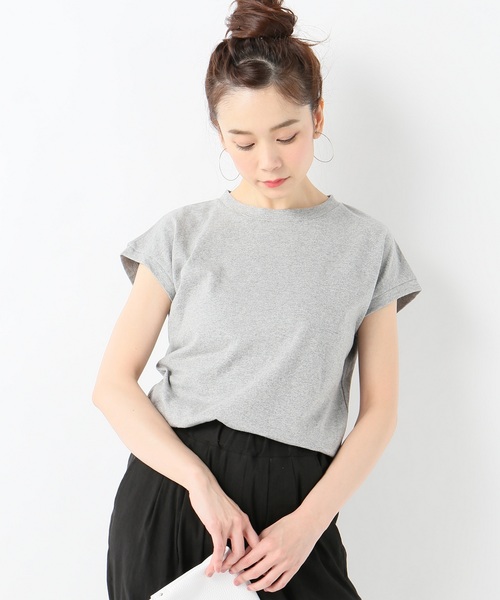 JOURNAL STANDARD(ジャーナルスタンダード)の「CHAMPテンジクフレンチスリーブT(Tシャツ/カットソー・レディース・ホワイト/ブラック/グレー/レモンイエロー・FREE)」の3枚目の写真