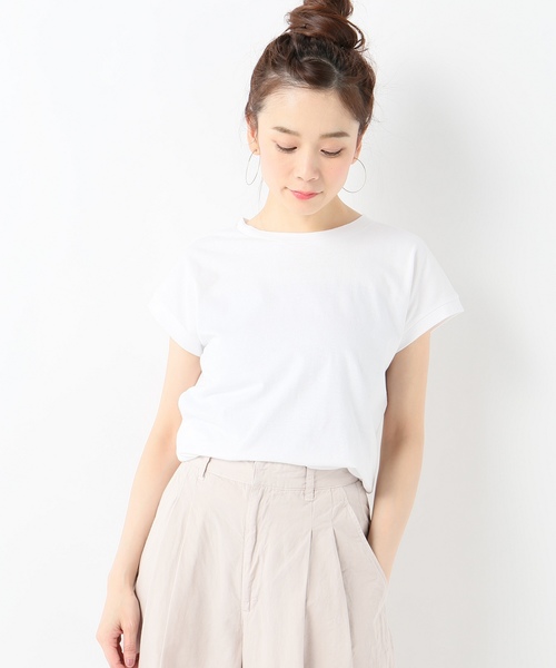 JOURNAL STANDARD(ジャーナルスタンダード)の「CHAMPテンジクフレンチスリーブT(Tシャツ/カットソー・レディース・ホワイト/ブラック/グレー/レモンイエロー・FREE)」の2枚目の写真