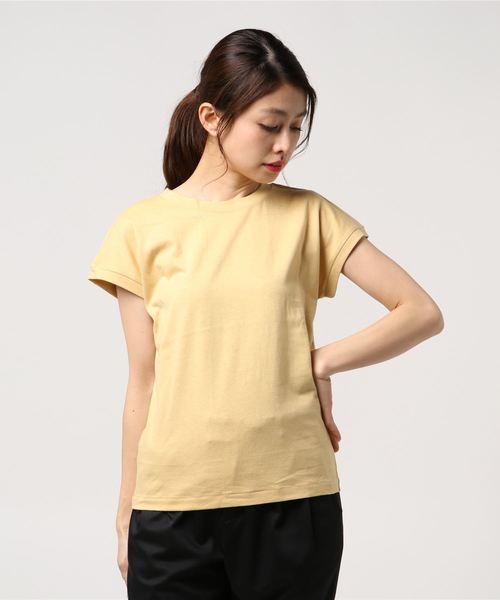 JOURNAL STANDARD(ジャーナルスタンダード)の「CHAMPテンジクフレンチスリーブT(Tシャツ/カットソー・レディース・ホワイト/ブラック/グレー/レモンイエロー・FREE)」の10枚目の写真