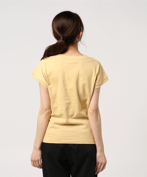 JOURNAL STANDARD(ジャーナルスタンダード)の「CHAMPテンジクフレンチスリーブT(Tシャツ/カットソー・レディース・ホワイト/ブラック/グレー/レモンイエロー・FREE)」の6枚目の写真