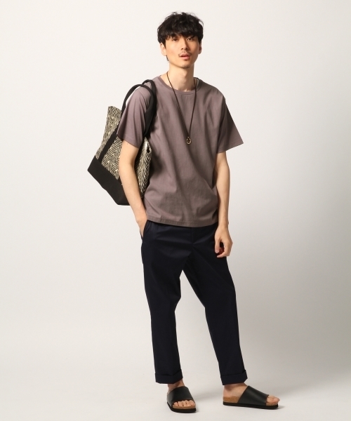 GLOBAL WORK(グローバルワーク)の「フハクキリカエTEE半袖/790746(Tシャツ/カットソー・メンズ・ミント/ブラック/ライトパープル/ライトグレー・LARGE/MEDIUM/SMALL/X-LARGE)」の7枚目の写真