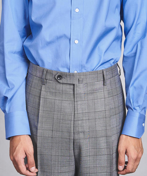 UNITED ARROWS（ユナイテッドアローズ）の「UADT グレンチェック 1プリーツ パンツ（スラックス・メンズ・グレー・52/48/46/42/44/50/54）」の2枚目の写真